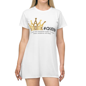 All Over Print T-Shirt Queen Dress